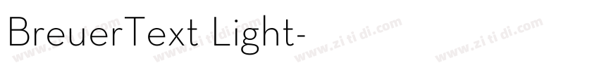 BreuerText Light字体转换